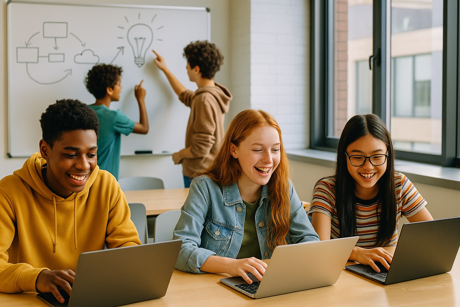 Teen making tech